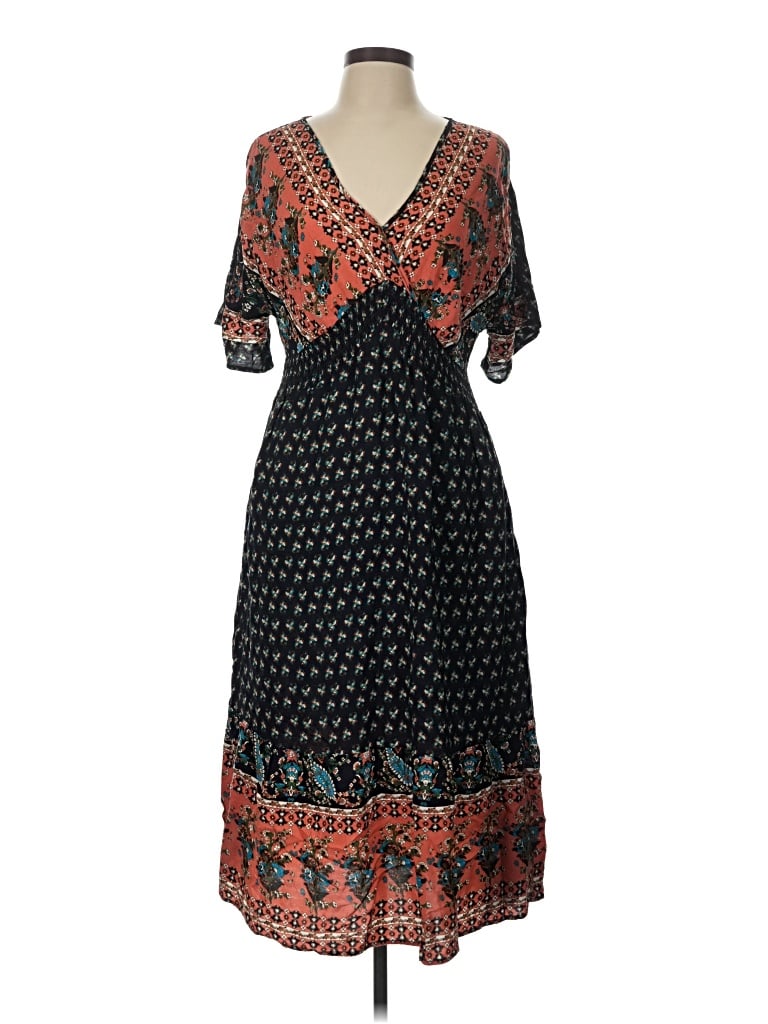 Pre-owned Bloomchic Casual Dress In Black