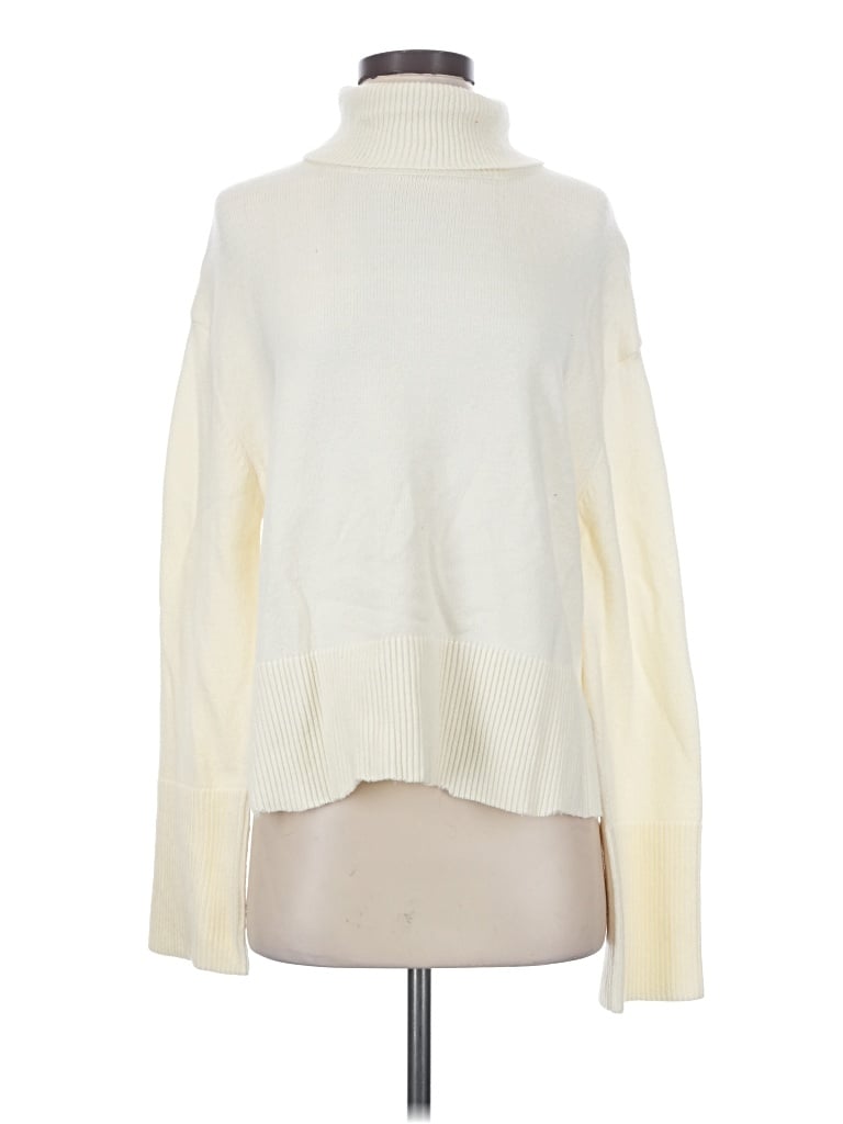 Pre-owned Zesica Turtleneck Sweater In Ivory