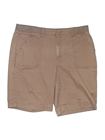 Karen Scott Khaki Shorts (view 1)