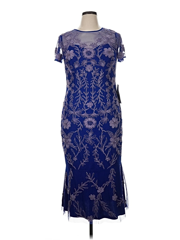 Pre-owned Js Collections Cocktail Dress In Blue
