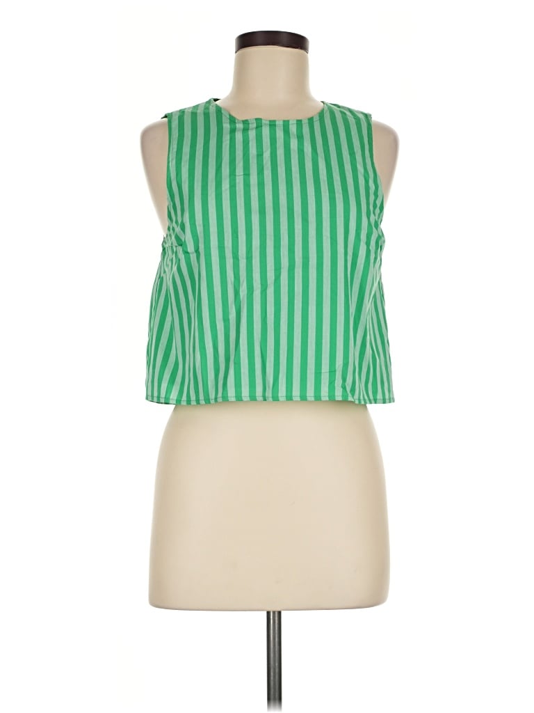 Pre-owned Entro Sleeveless Blouse In Green