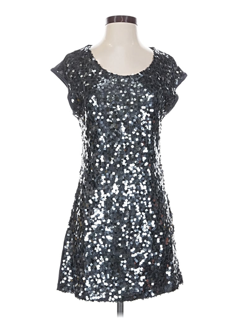 Pre-owned Belle Du Jour Cocktail Dress In Silver