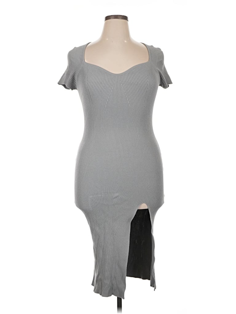 Pre-owned Cider Casual Dress In Gray