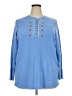 Woman Within Blue Pullover Sweater Size 22 (1X) - photo 1