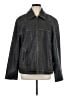 Eddie Bauer 100% Leather Solid Gray Black Jacket Size M - photo 1