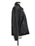 Eddie Bauer 100% Leather Solid Gray Black Jacket Size M - photo 4