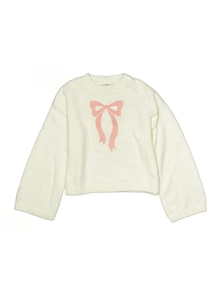 Pre-owned Happily Grey Kids' Pullover Sweater In Ivory