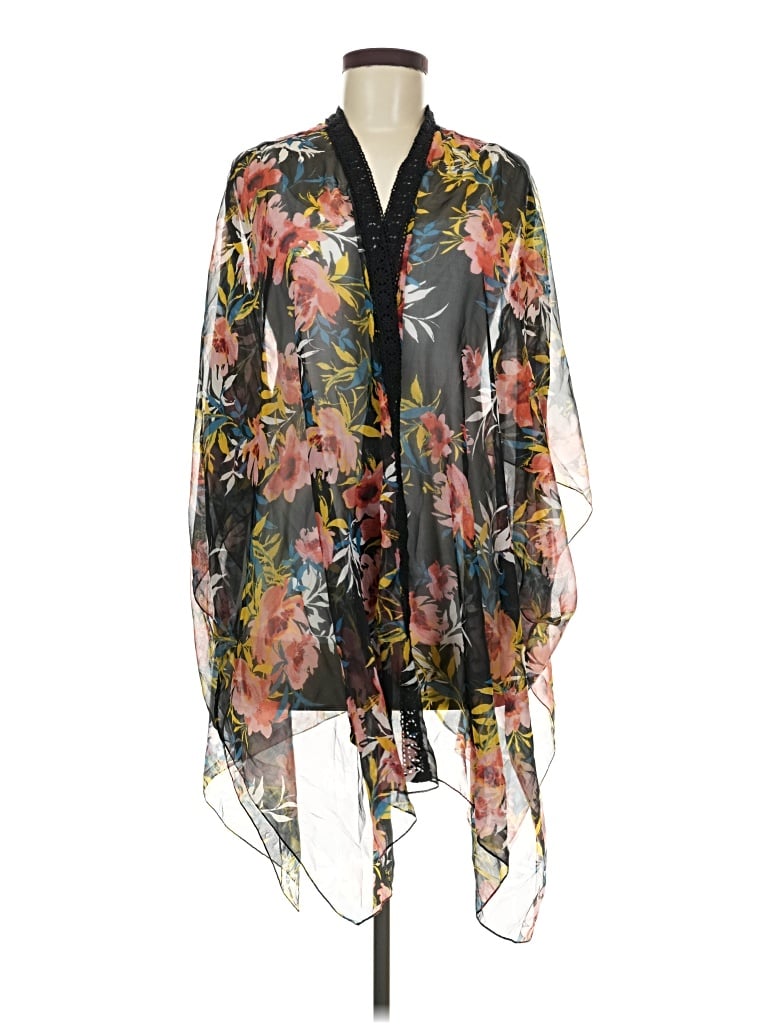 Pre-owned Lane Bryant Kimono In Black