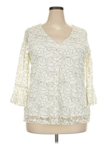 Elle 3/4 Sleeve Blouse (view 1)