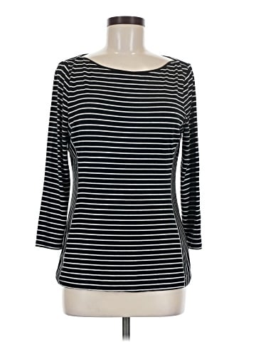White House Black Market 3/4 Sleeve T-Shirt (view 1)