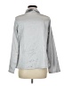 Unbranded Metallic Silver Long Sleeve Blouse Size M - photo 2