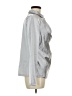 Unbranded Metallic Silver Long Sleeve Blouse Size M - photo 4
