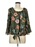 A. Byer 100% Polyester Green 3/4 Sleeve Blouse Size M - photo 1