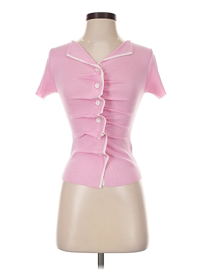 Pre-owned Zara Cardigan Sweater In Pink