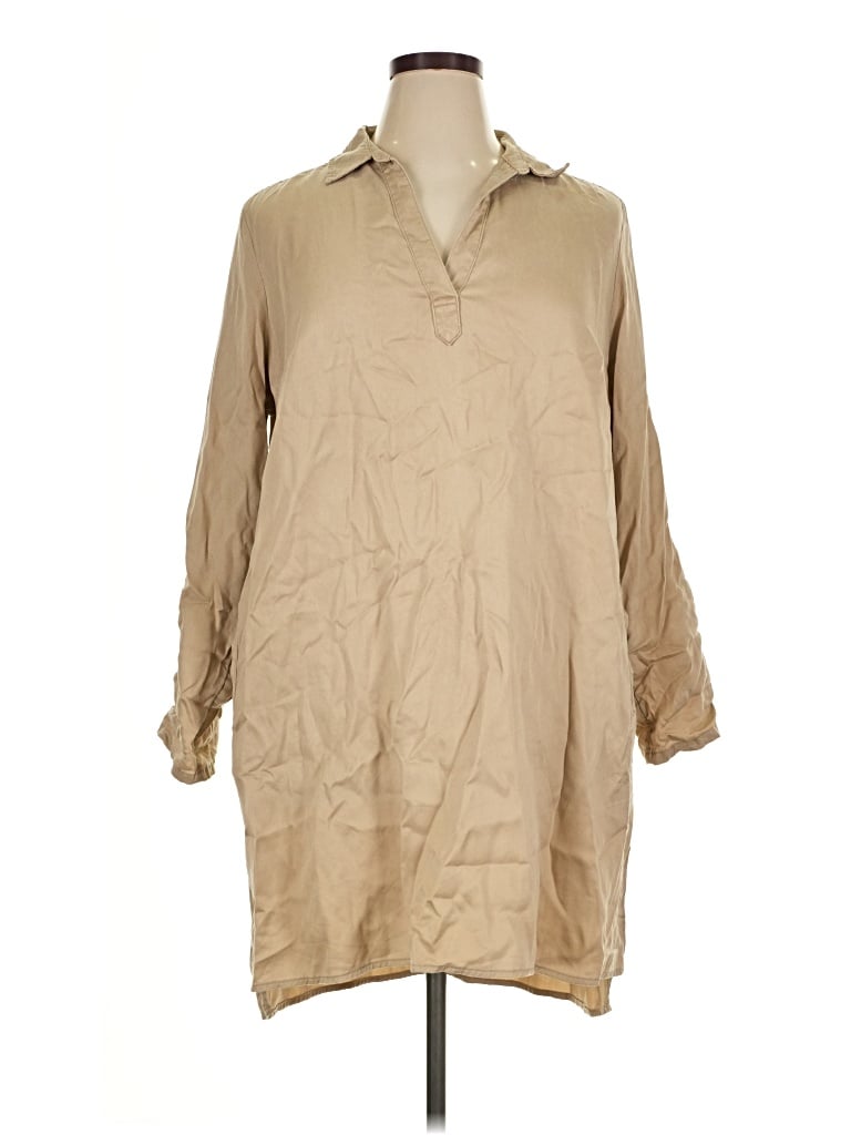 Pre-owned Falls Creek Casual Dress In Tan