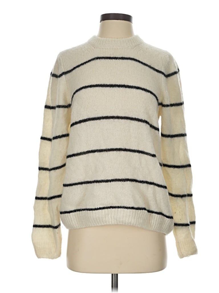 Pre-owned Nation Ltd Turtleneck Sweater In Ivory