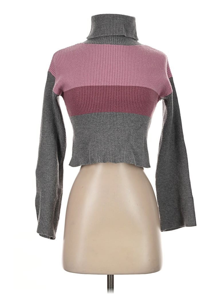 Pre-owned Lulus Turtleneck Sweater In Gray