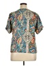 Unbranded 100% Polyester Paisley Teal Short Sleeve Blouse Size XL - photo 2