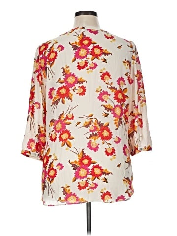 Rose + Olive 3/4 Sleeve Blouse (view 2)