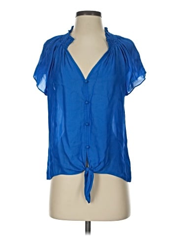 Parker Short Sleeve Silk Top (view 1)