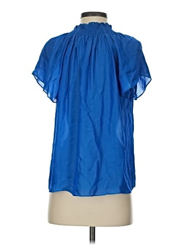 Parker Short Sleeve Silk Top (view 2)