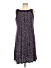 Perceptions Polka Dots Purple Casual Dress Size M - photo 1