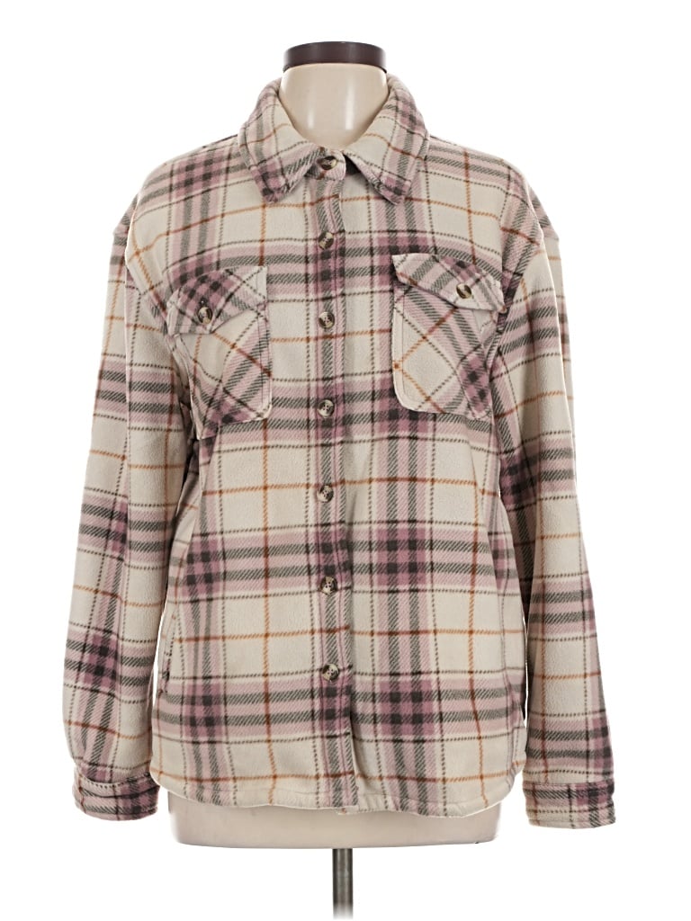 Pre-owned Sage Collective Fleece Jacket In Brown