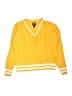 Lands' End 100% Cotton Chevron-herringbone Yellow Pullover Sweater Size S (kids) - photo 1