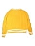Lands' End 100% Cotton Chevron-herringbone Yellow Pullover Sweater Size S (kids) - photo 2