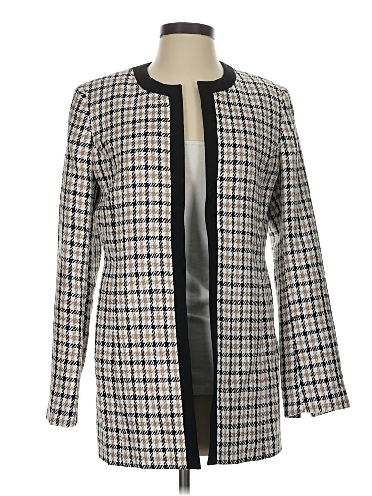 Pre-owned Kasper Coat In Ivory