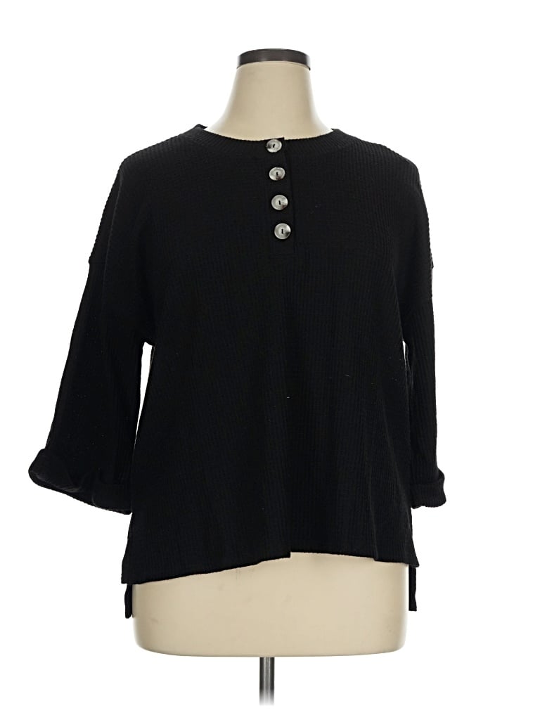 Pre-owned Andree By Unit Pullover Sweater In Black