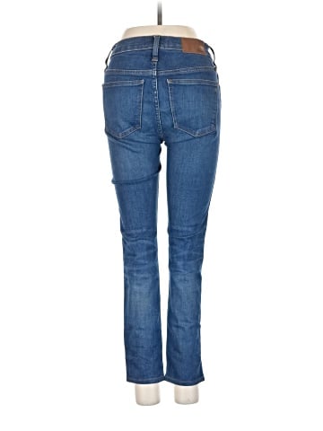 Madewell 9" Mid-Rise Skinny Jeans in Paloma Wash: Raw-Hem Edition (view 2)