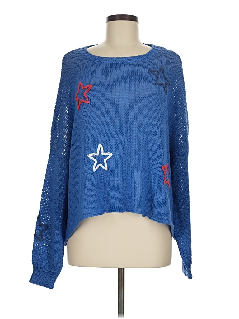 Pre-owned Wooden Ships Pullover Sweater In Blue