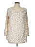 Gibson Animal Print Ivory Pullover Sweater Size L - photo 1