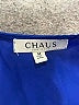 Chaus 100% Polyester Blue Sleeveless Blouse Size M - photo 7