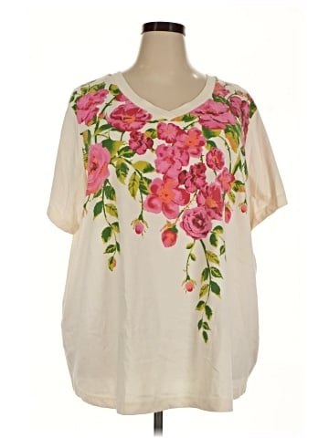 Woman Within Short Sleeve Blouse (view 1)