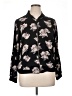 Live 4 Truth 100% Polyester Floral Black Long Sleeve Blouse Size 1X - photo 1
