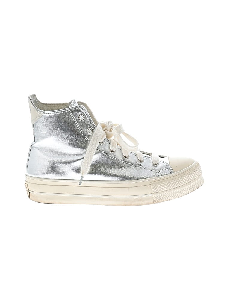 Pre-owned Converse Sneakers In Silver
