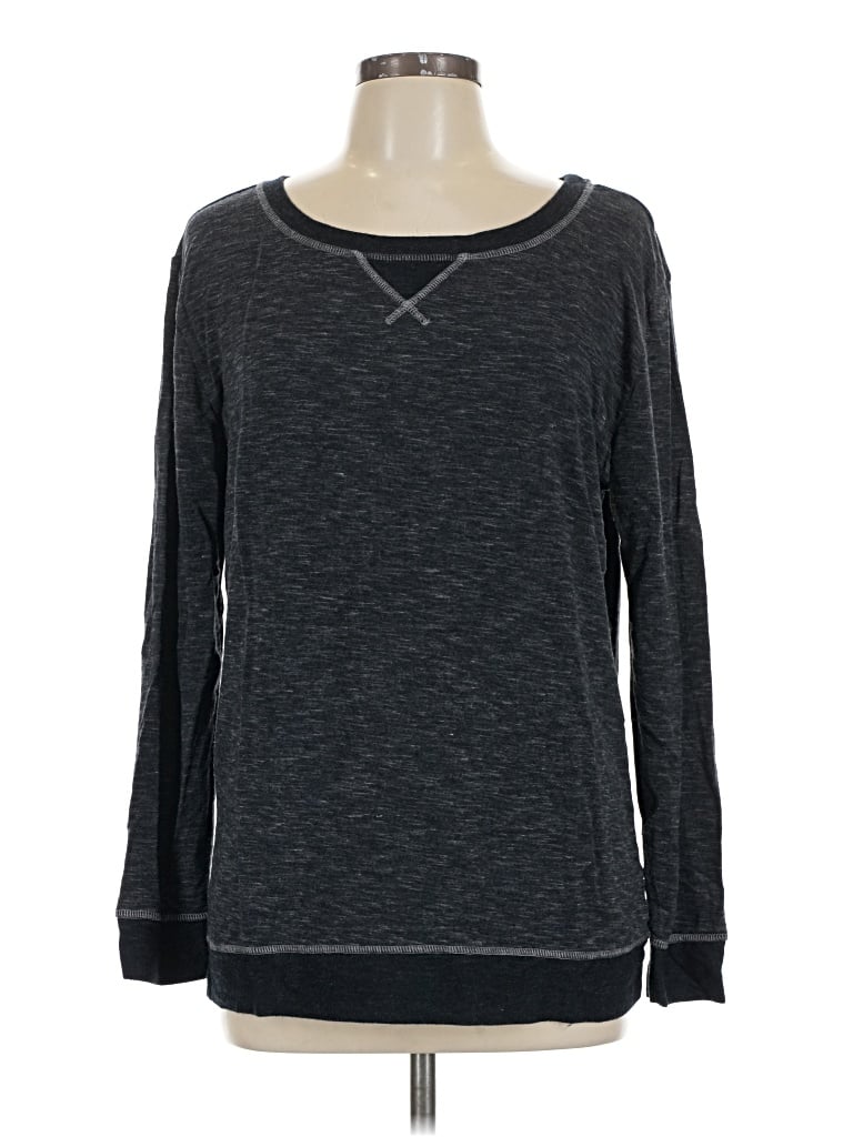 Pre-owned Felina Long Sleeve T-shirt In Gray