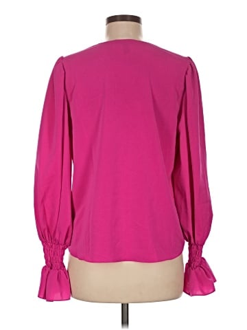 Aqua Long Sleeve Blouse (view 2)