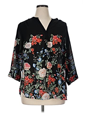 Willi Smith 3/4 Sleeve Blouse (view 1)