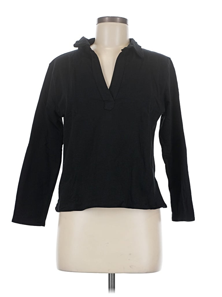 Lezat Long Sleeve Blouse In Black