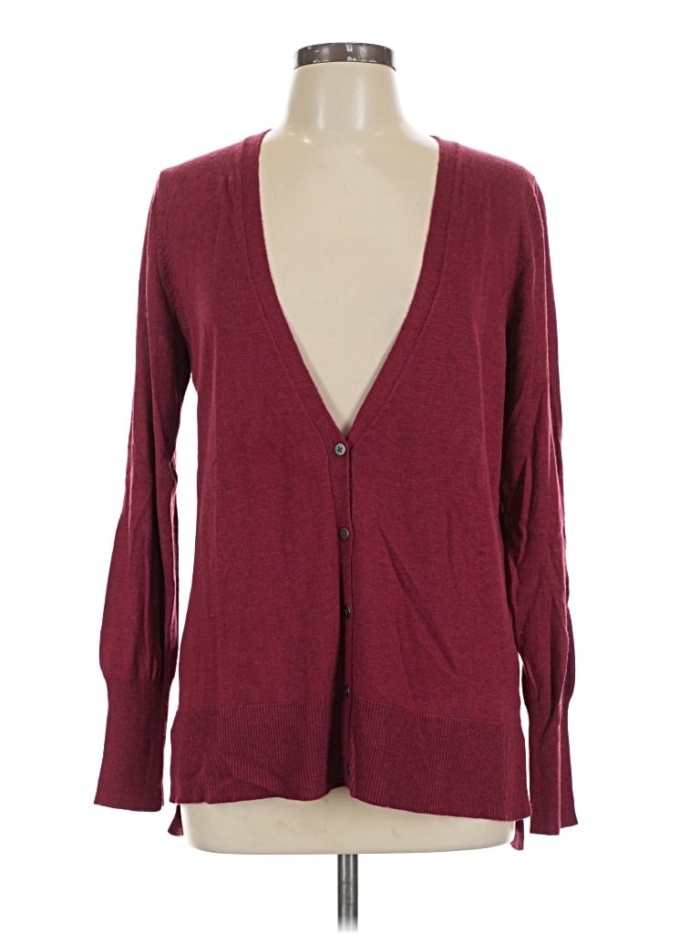 Pre-owned Mossimo Cardigan Sweater In Burgundy