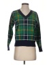 Tahari Plaid Green Pullover Sweater Size XS - photo 1