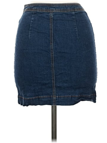 Mind Code Denim Skirt (view 2)