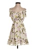 Lost + Wander 100% Polyester Floral Ivory Cocktail Dress Size XS - photo 1
