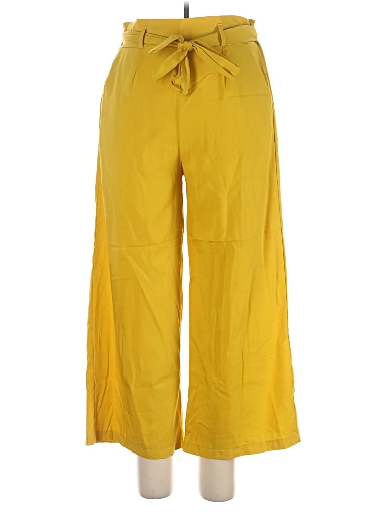 Pre-owned Ecowish Casual Pants In Yellow