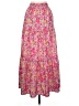 Unbranded 100% Polyester Paisley Pink Casual Skirt Size M - photo 2