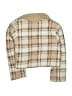 Shein 100% Polyester Plaid Ivory Coat Size 7 - photo 2