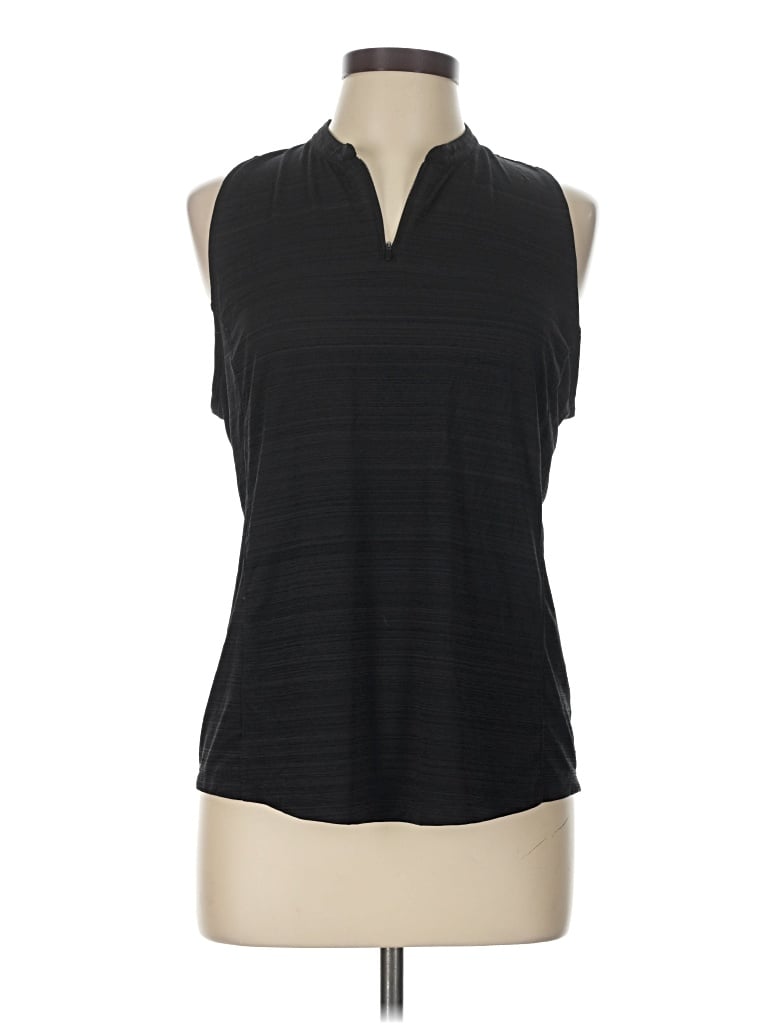Pre-owned Slazenger Sleeveless T-shirt In Black